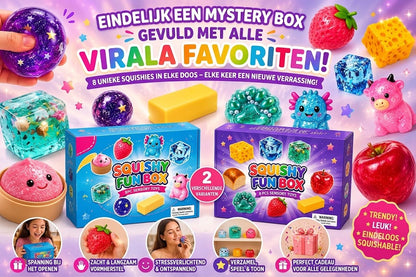 Squishy Fun Box mysterybox met 8 squishies