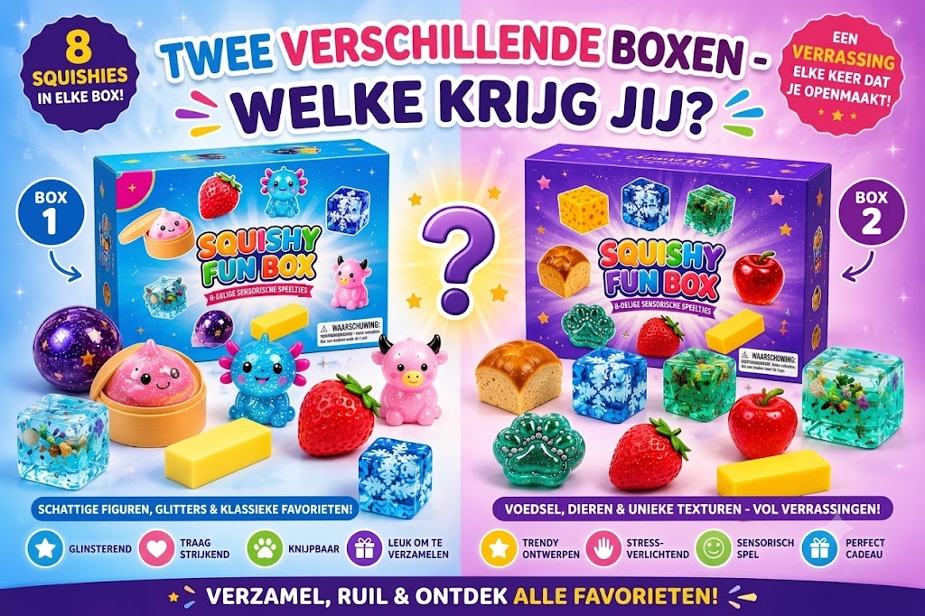 Squishy Fun Box mysterybox met 8 squishies