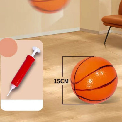Indoor Basketbalset met Vier Ballen en Automatische Balterugvoer