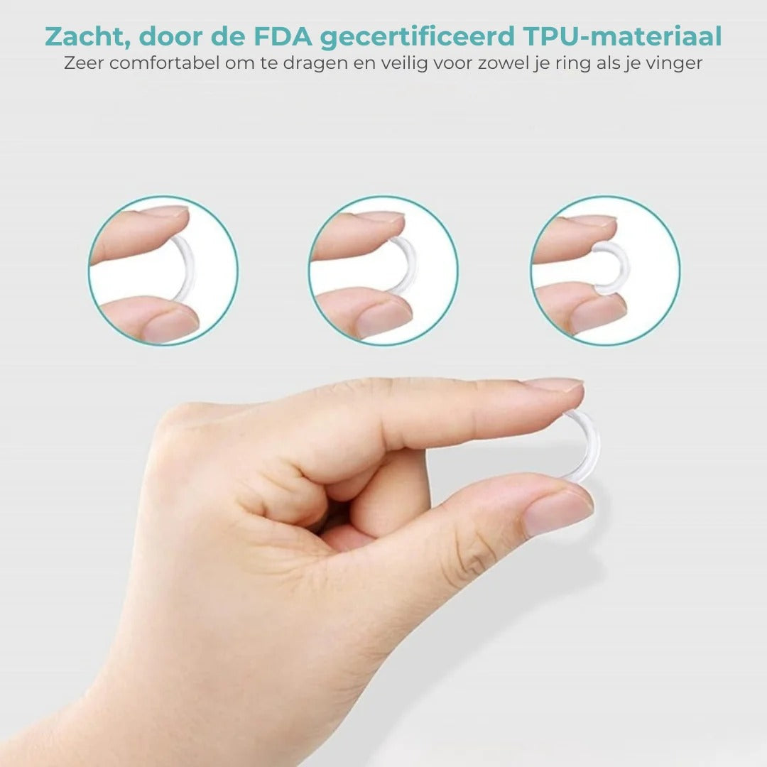 Onzichtbare Ringmaatverstellers Set van 8